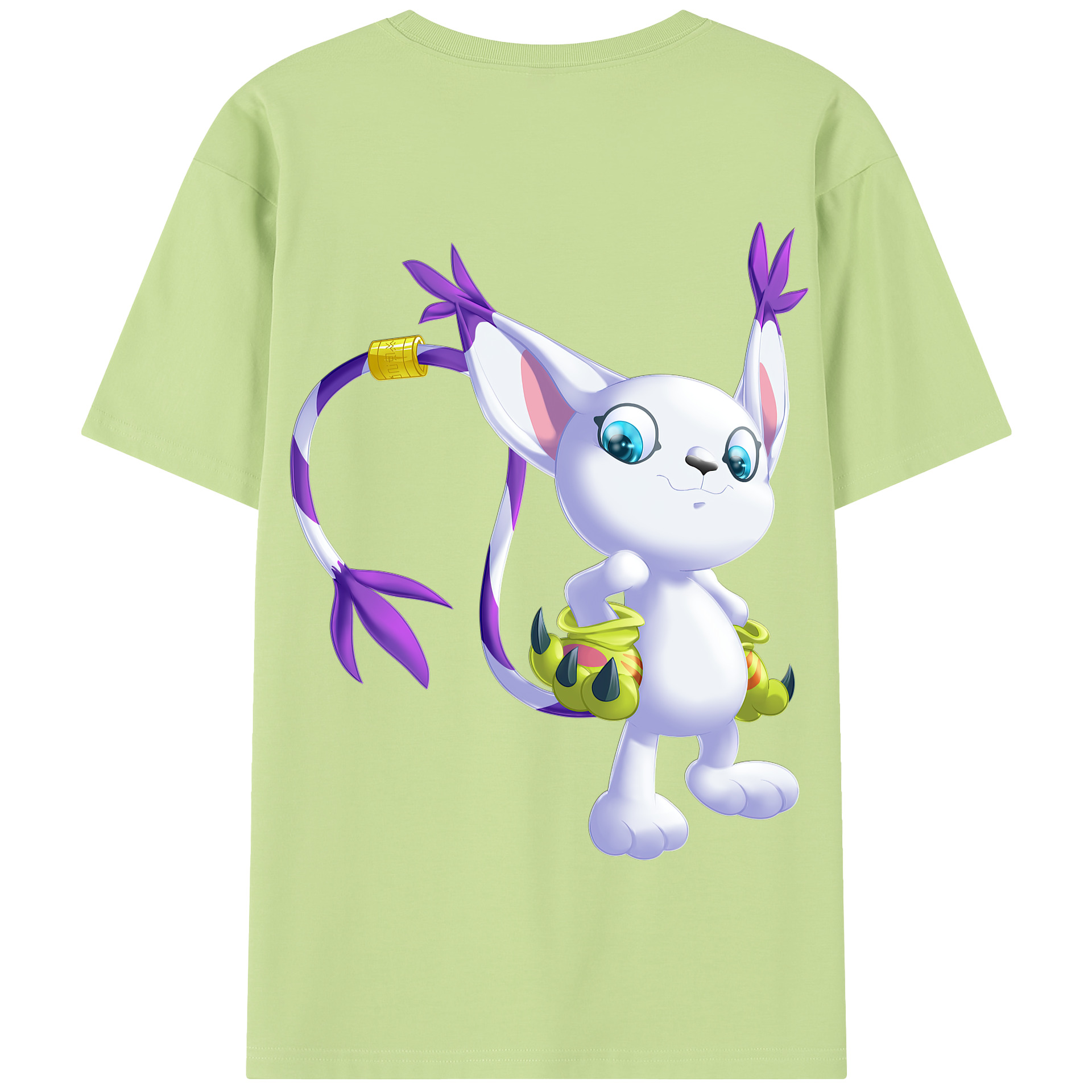（画像用） Digimon デジタルモンスター/デジモン 綿100％半袖Tシャツ（背面プリント）